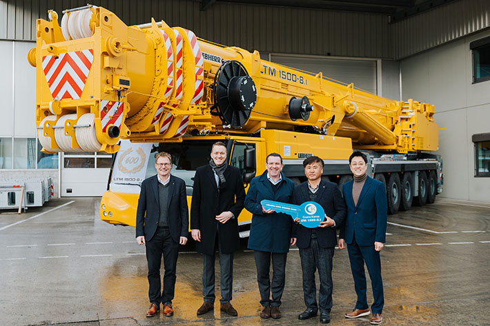 The most successful large crane of all time – 600th Liebherr LTM 1500-8.1 mobile crane delivered to Crane Korea